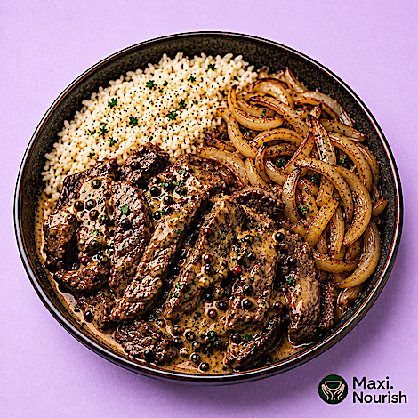Peppercorn Beef Bowl